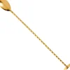 Barlöffel - flaches Ende | 27 cm - Gold