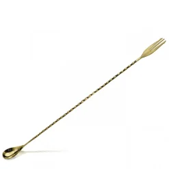 Barlöffel Dreizack | 40 cm - Bronze