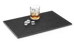 Barmatte Gummi | Schwarz - 30x15 cm