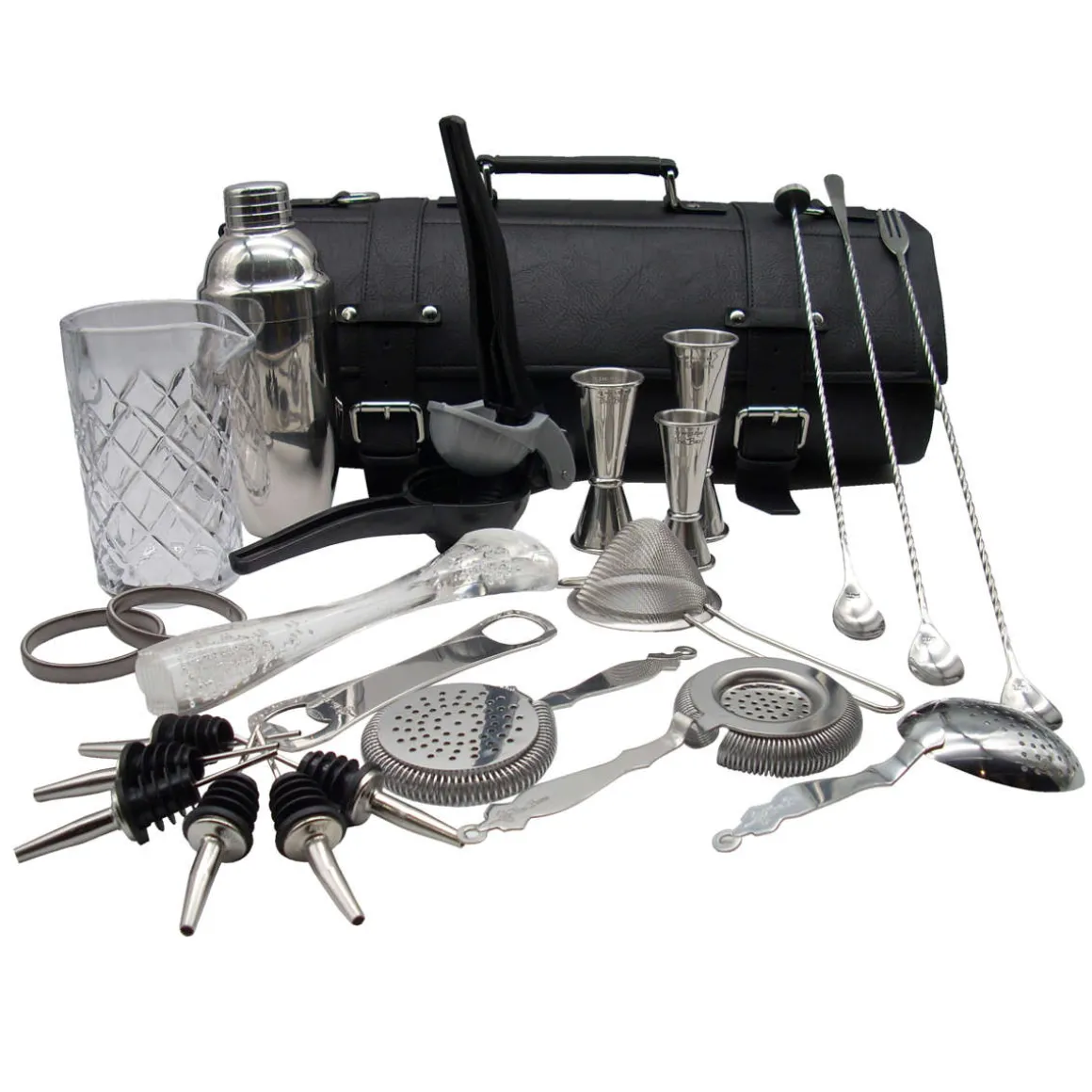 Barrolle mit Cocktailset Deluxe | Schwarz