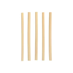 Bio-Strohhalm aus Schilf | Ø 7 mm x 15 cm - Papstar Pure (100 Stk)