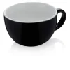 Caffé Latte Tasse - Italia Black | Schwarz - 350 ml (6 Stk)