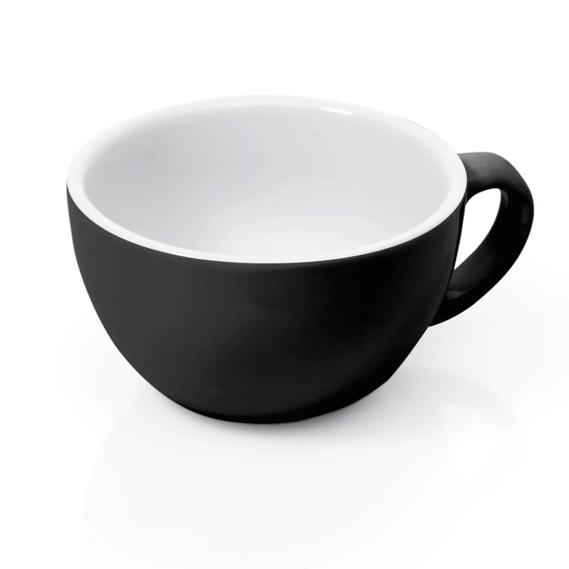 Cappuccino Tasse - Italia Black | Schwarz - 200 ml (6 Stk)
