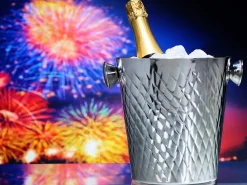 Champagnerkühler doppelwandig | Diamantmuster