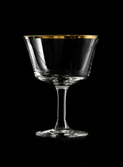 Cocktailglas Retro Fizz | Goldrand - 200 ml