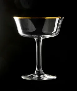 Cocktailglas Retro Fizzio | Goldrand - 260 ml