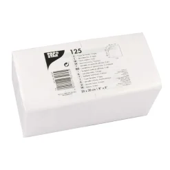 Cocktail-Serviette 20x20 cm | Weiß – ¼ Falz – 2-lagig (125 Stk)