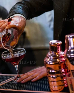 Cocktailshaker Bomber | dreiteilig - 500 ml - Kupfer