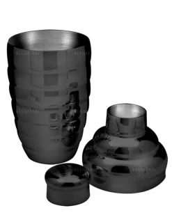 Cocktailshaker Bomber | dreiteilig - 500 ml - Schwarz