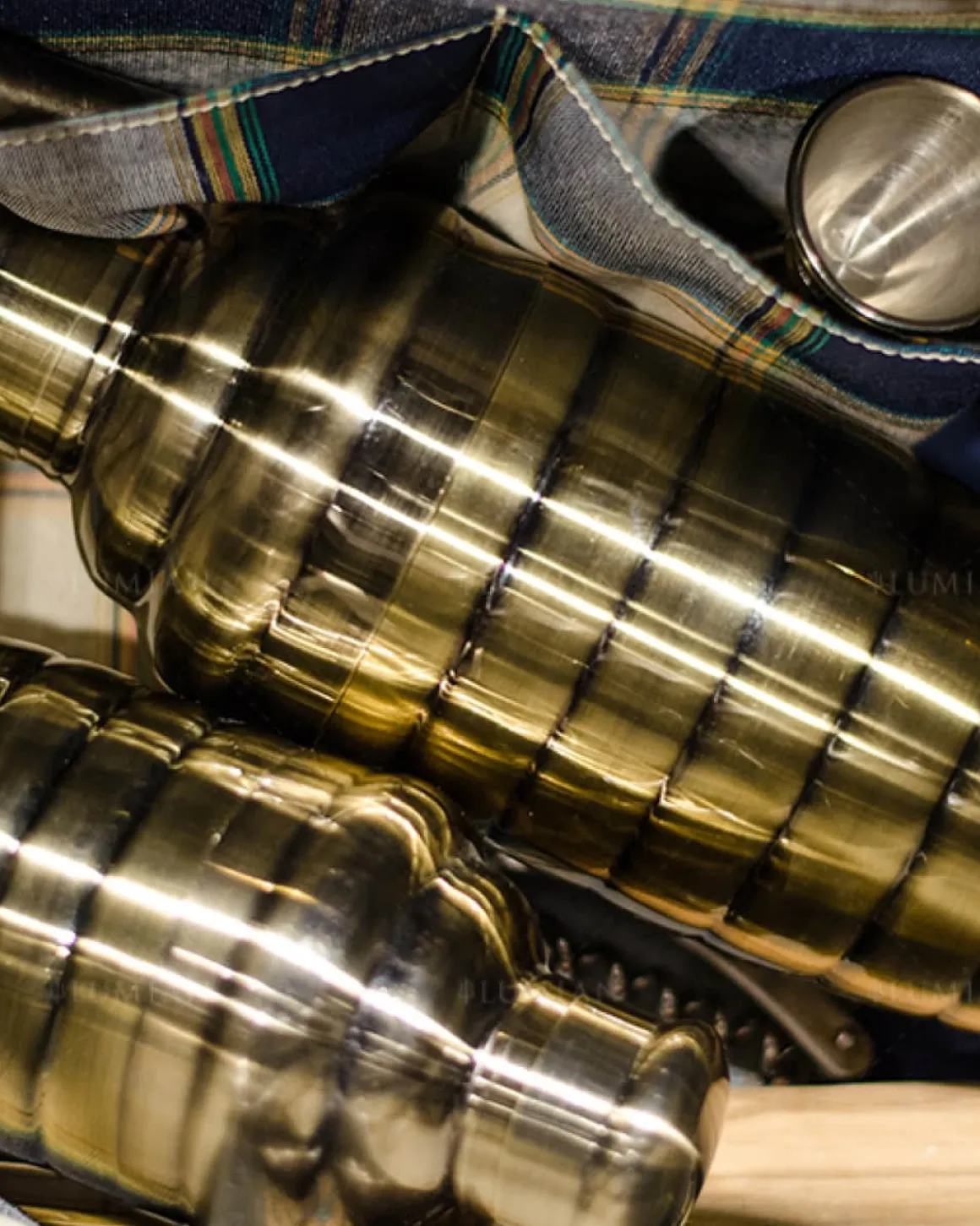 Cocktailshaker Bomber | dreiteilig - 500 ml - Bronze