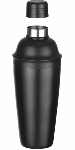 Cocktail-Shaker Edelstahl | 3teilig - 0,75l - Schwarz matt