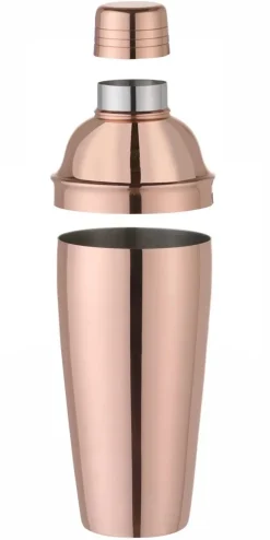 Cocktail-Shaker Edelstahl | 3teilig - 0,75l - Kupfer