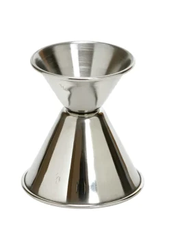 Doppelbarmaß Edelstahl | 35/50 ml - Silber