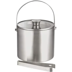 Eiseimer-Set mit Zange & Glasdeckel | 3 L