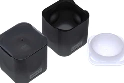 Eiswürfelform mit Deckel – Platin Silikon – große Kugeln | 2 x 6 cm