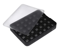Eiswürfelform mit Deckel – Platin Silikon – Lurch | 35 x 2 cm