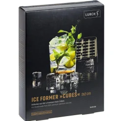 Eiswürfelform mit Deckel – Platin Silikon – Lurch | 35 x 2 cm