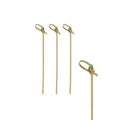 Fingerfood-Spieße "Knoten" | Natur - 6 cm - Papstar Pure (6 x 250 Stk)