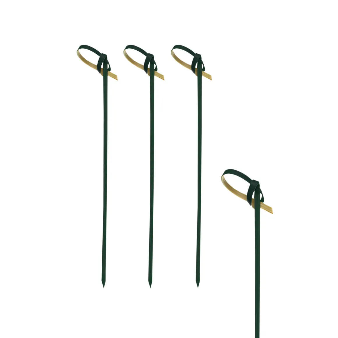 Fingerfood-Spieße "Knoten" | Schwarz - 10 cm - Papstar Pure (250 Stk)