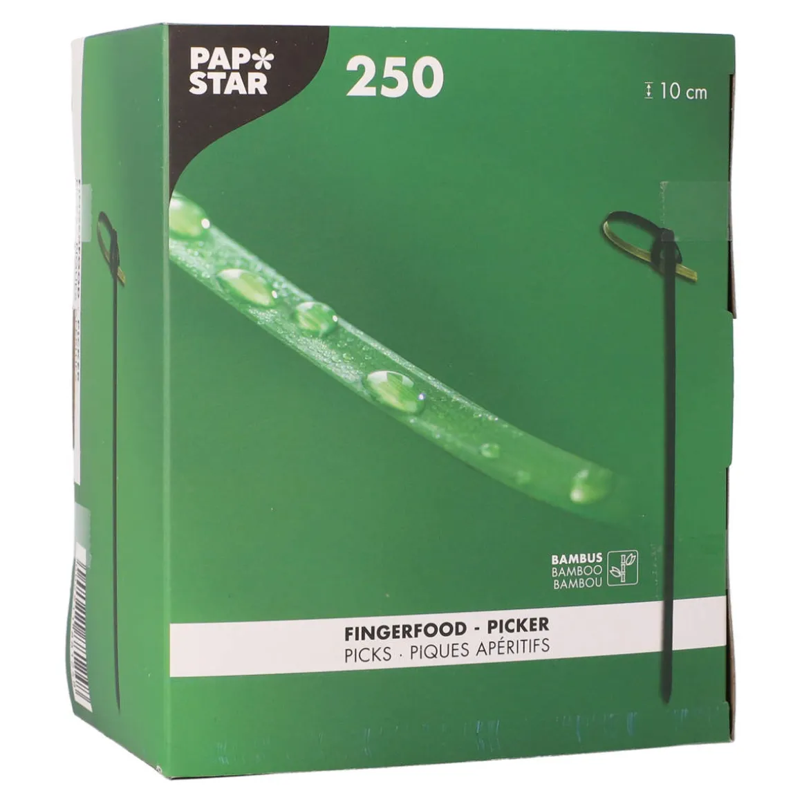 Fingerfood-Spieße "Knoten" | Schwarz - 10 cm - Papstar Pure (250 Stk)