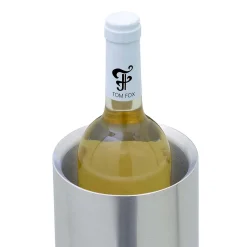 Flaschenkühler doppelwandig - Zierring | Edelstahl