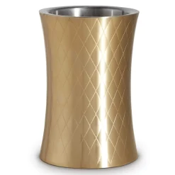 Flaschenkühler Rombus - doppelwandig | Gold