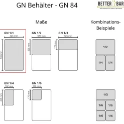 GN 1/1 Behälter - Polypropylen - GN 84 | 6,5 cm