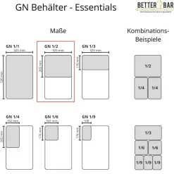 GN 1/2 Deckel - Edelstahl - GN Essentials
