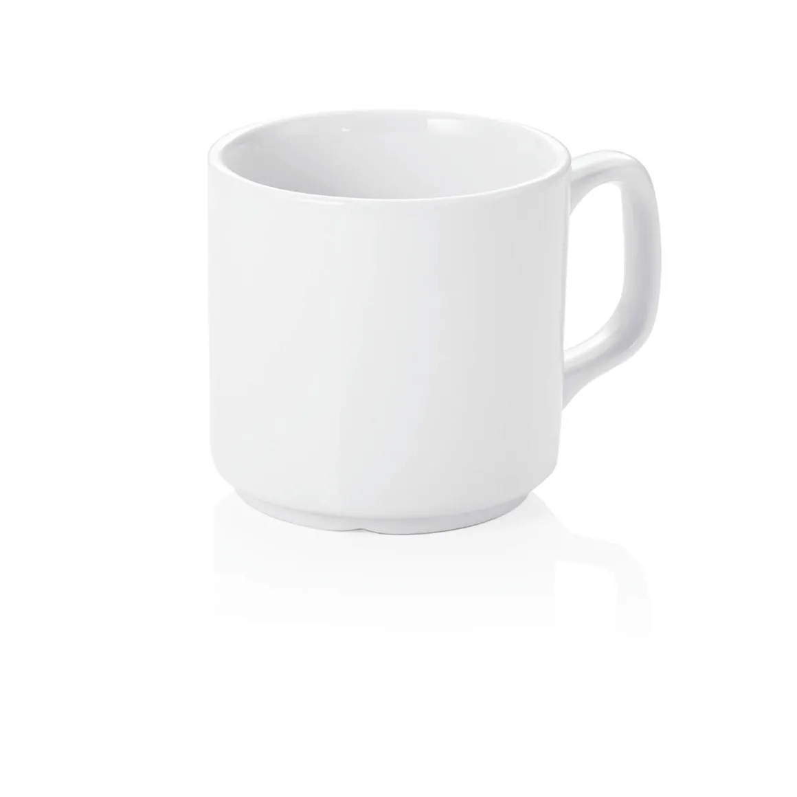 Kaffeetasse stapelbar | weiß - 260 ml (6 Stk)