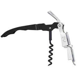 Kellnermesser mit 2-stufigem Hebel | Schwarz