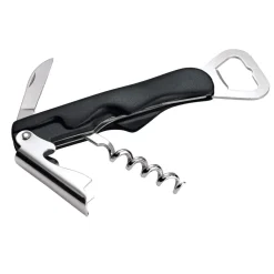 Kellnermesser schwarz - mit Kapselheber