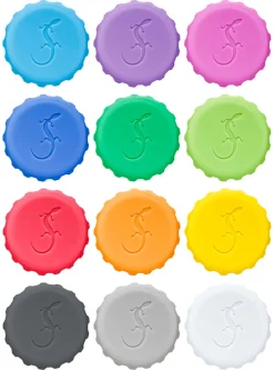 Kronkorken Silikon – Lurch | Bunt – 12 Stück