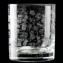 Old Fashioned Glas - Tiki Verzierung | 250ml