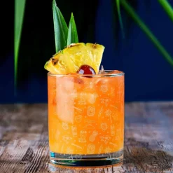 Old Fashioned Glas - Tiki Verzierung | 250ml