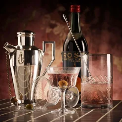 Rührglas - Rautenmuster | 700 ml - handgeschliffen