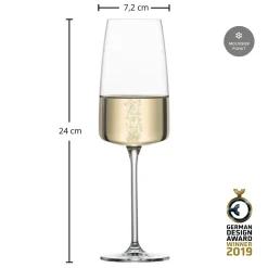 Sektglas | Sensa - Zwiesel Glas | 0,1l Eiche - 390 ml (6 Stk)