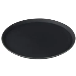 Tablett rutschfest - Polypropylen | Schwarz - Ø 45 cm