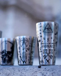 Tin-in-Tin Cocktail Shaker - Yokai Tattoo | Alchemy verziert