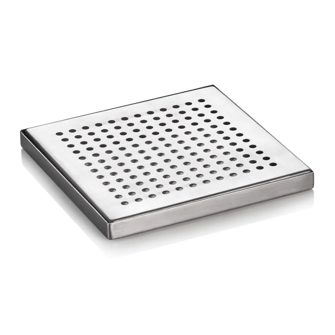 Tropfbleck klein - Edelstahl | 15,5 x 15,5 cm