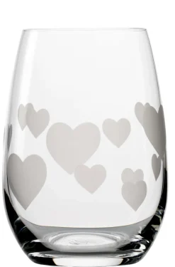 Wassergläser L'amour - weiße Herzen | Stölzle Lausitz | 6 Stk