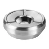 Windaschenbecher Edelstahl - stapelbar | silber - Ø 12 cm