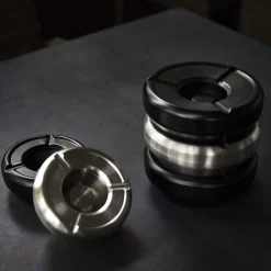 Windaschenbecher Edelstahl - stapelbar | silber - Ø 12 cm