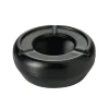 Windaschenbecher Edelstahl - stapelbar | schwarz - Ø 9,5 cm