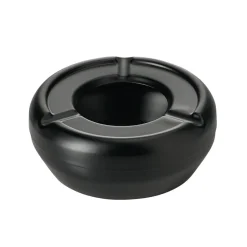 Windaschenbecher Edelstahl - stapelbar | schwarz - Ø 9,5 cm